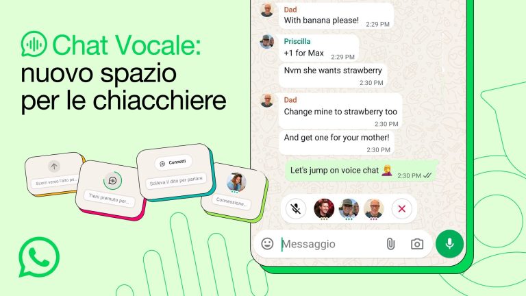 I gruppi di WhatsApp diventano ancora più caotici: ora ci sono le chat vocali per tutti!