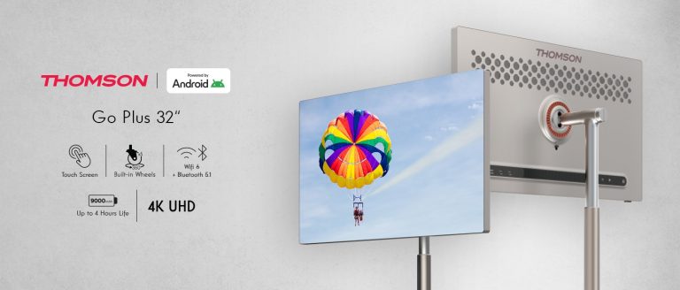 THOMSON Go Plus, lo schermo touch 4K con Android che si sposta ovunque