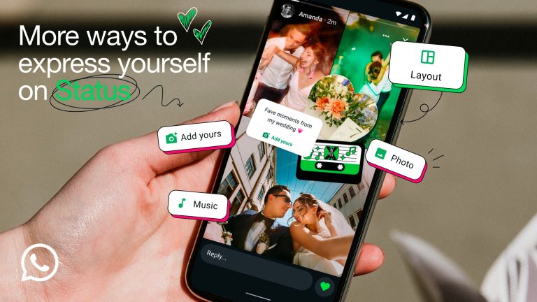 WhatsApp aggiorna lo Stato: collage di immagini, sticker personalizzati, musica e nuove interazioni