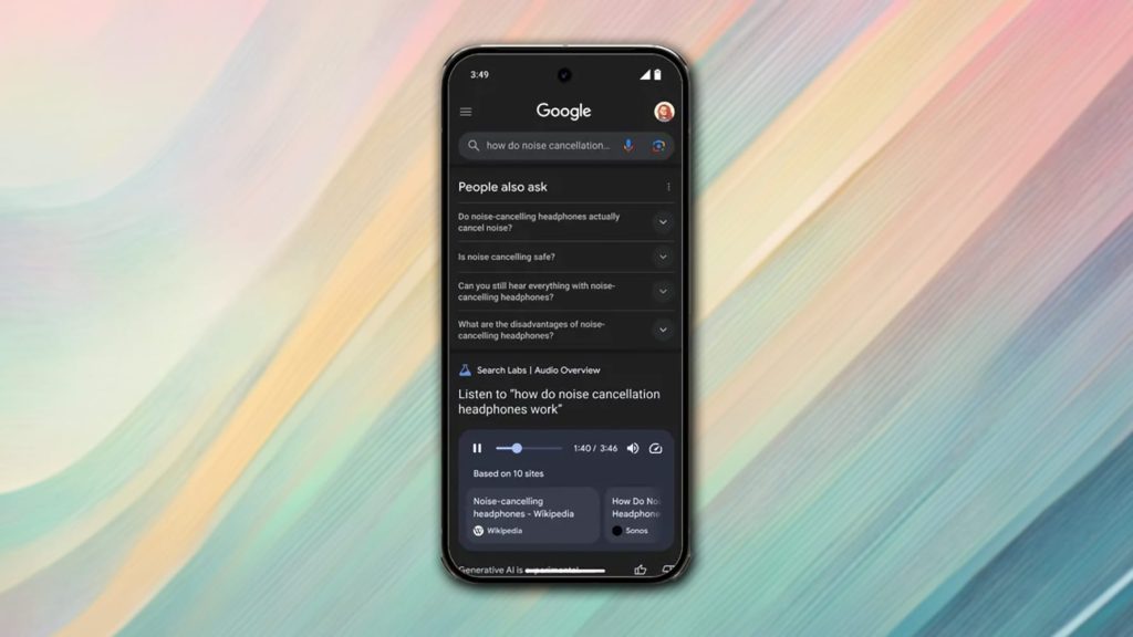 Da ora le ricerche di Google si possono anche ascoltare con micro podcast creati al momento