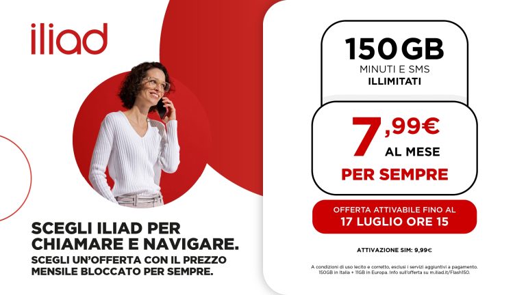 Due nuove offerte Iliad per l'estate: giga a volontà e prezzo bloccato
