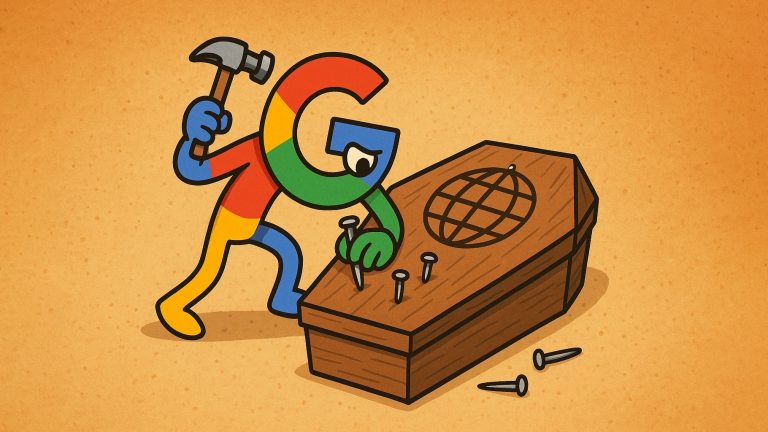 Google pianta gli ultimi chiodi sulla bara di internet (e magari anche su sé stesso)