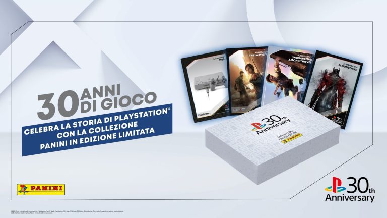 PlayStation e Panini celebrano 30 anni di gaming con una collezione esclusiva di card